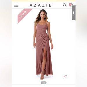 Azazie Desert Rose dress